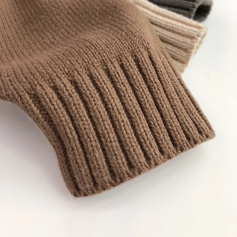 Fine Knit Hooded Sweater with Front Pocket