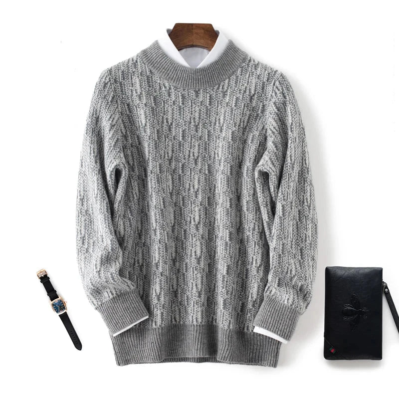 Men’s 100% Wool Knitted Sweater