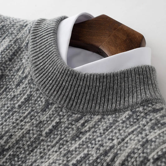 Men’s 100% Wool Knitted Sweater