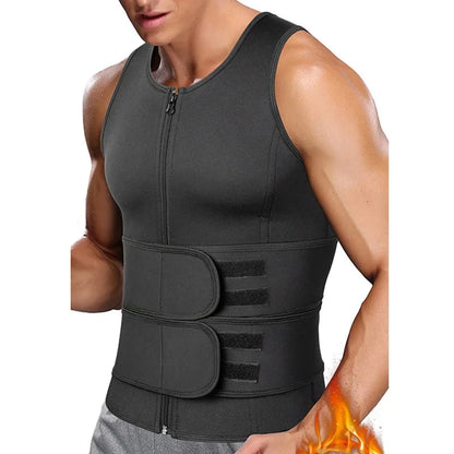 ThermoFit Men’s Sauna Vest – Maximize Your Sweat, Amplify Your Results