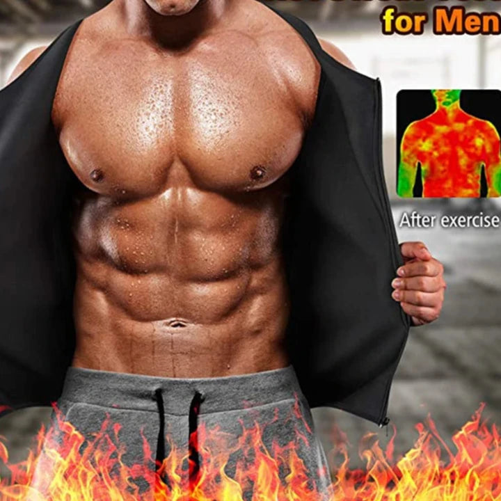 ThermoFit Men’s Sauna Vest – Maximize Your Sweat, Amplify Your Results